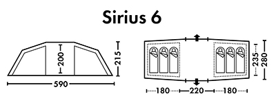 Схема Палатка FHM Sirius 6