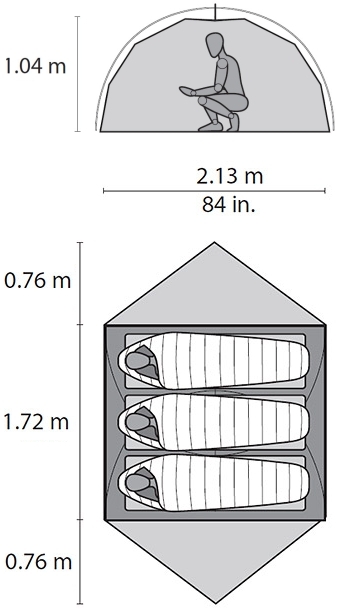 Схема Палатка MSR Elixir 3