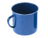 Кружка эмалированная с ободком GSI Cup Stainless Rim 350 ml blue