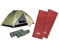 Комплект Easy Camp Chakra + Indiana Lagos 2 + 2 туристические пенки