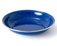 Миска глубокая с ободком эмалированная GSI Cereal Bowl Stainless Rim blue