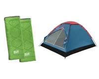 Комплект BTrace палатка Space + два спальника Easy Camp Chakra