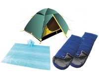 Комплект Tramp Scout 2 v2 + 2 Outwell Campion + 2 дождевика Easy Camp
