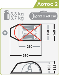 Схема Палатка Normal Лотос 2