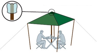 Схема Тент Alexika Tent 500x400