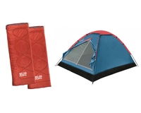 Комплект BTrace палатка Space + два спальника Easy Camp Chakra