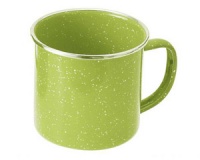 Кружка эмалированная с ободком GSI Cup Stainless Rim 700ml green