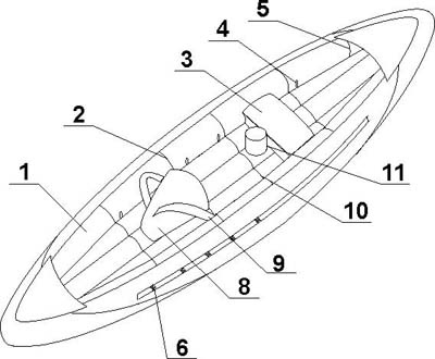 Схема Надувная лодка Raftmaster Скаут-36