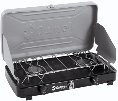 Схема Газовая плита Outwell Chef Cooker Deluxe 2-Burner Stove w/lid & windshield