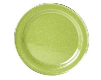 Тарелка эмалированная с ободком GSI Plate Stainless Rim 10.375 green
