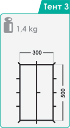 Схема Тент Normal 5x3