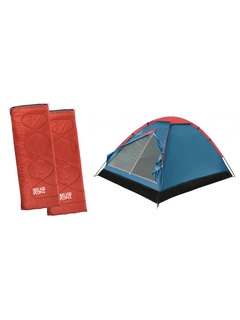 Комплект BTrace палатка Space + два спальника Easy Camp Chakra