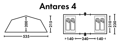 Схема Палатка FHM Antares 4